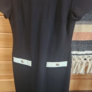 Tommy Hilfiger Black Dress with White Accents